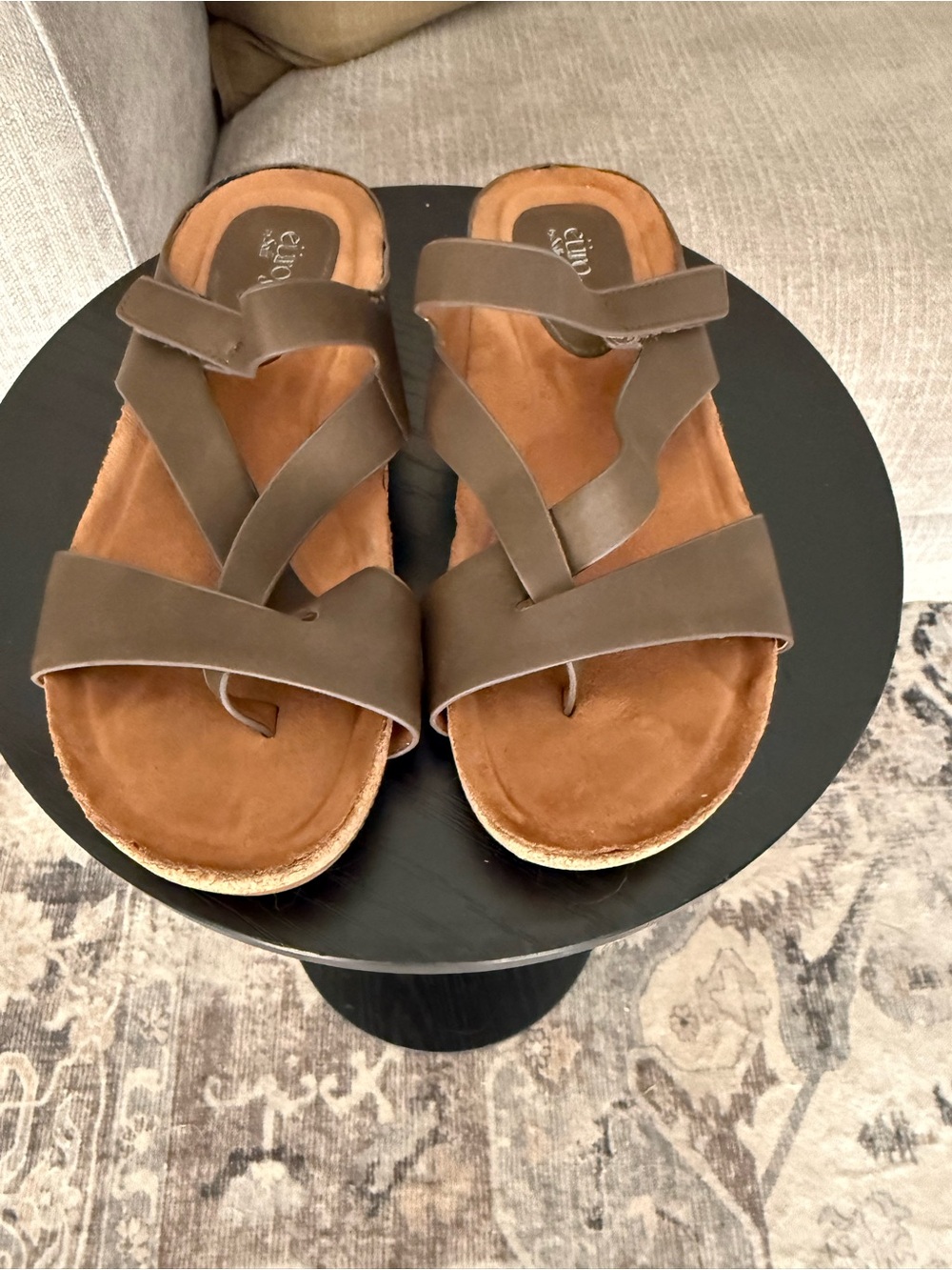 Eurosoft Gwenda Brown Sandal SZ 7